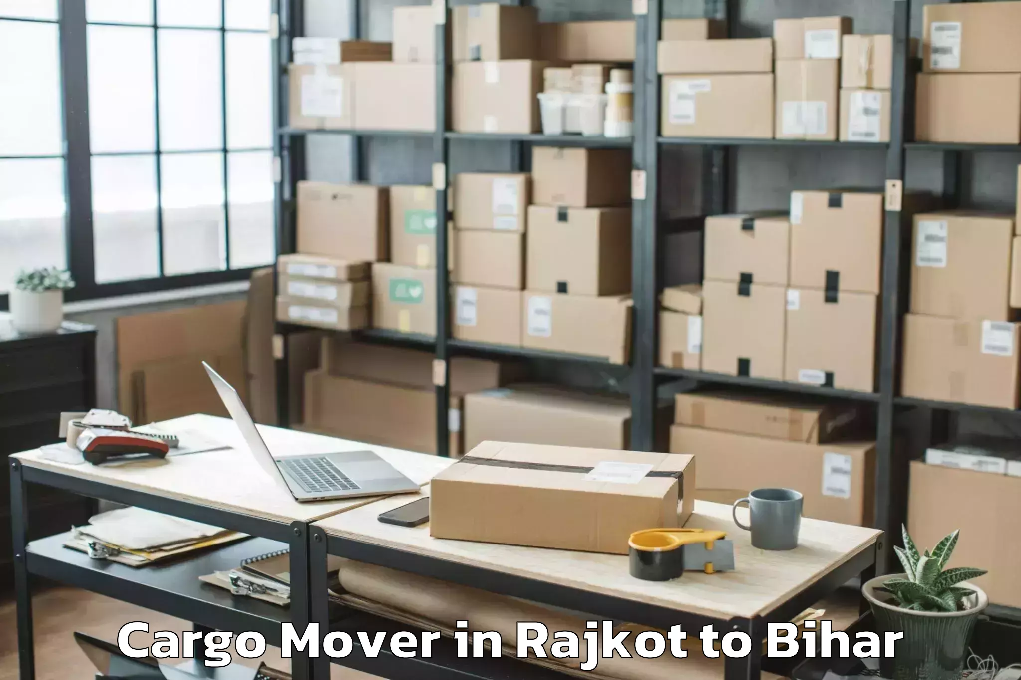 Book Rajkot to Meskaur Cargo Mover Online